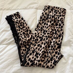 Victoria's Secret Brown and Black Leopard Print Leggings